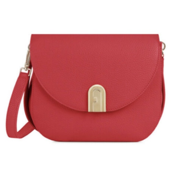 Furla Handbags - NWT Furla Sleek Fragola Leather Crossbody 1044969